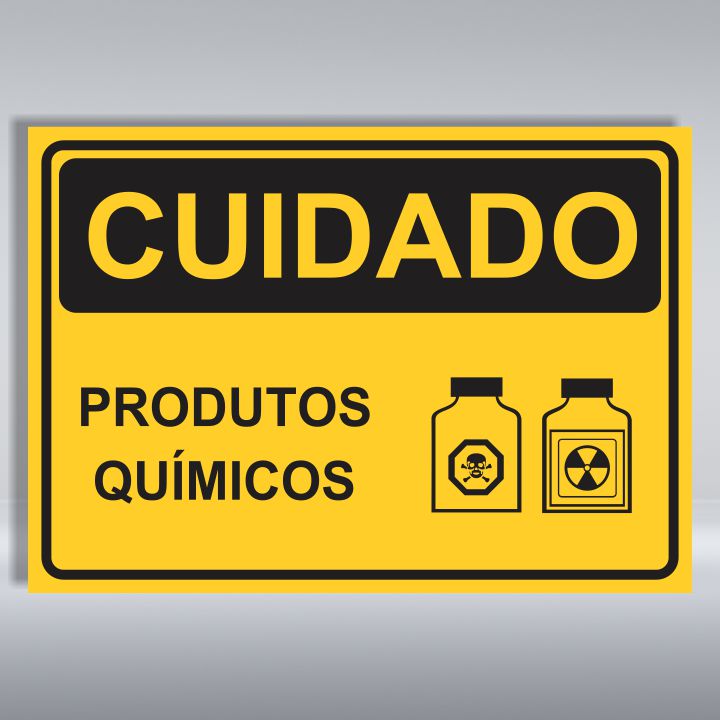 PLACA DE CUIDADO | PRODUTOS QUÍMICOS